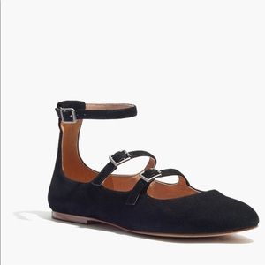 Madewell Julie Flat - Black Suede